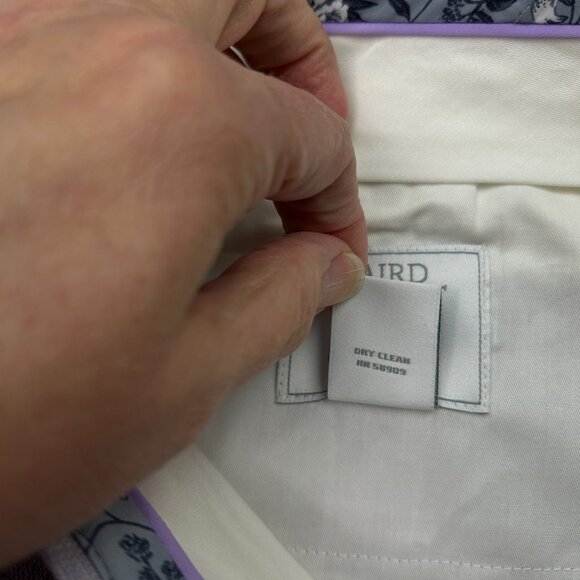 Murano Baird McNutt Alex Linen Blend Slim Fit Pants Men's Size 28 X 32 Lavender - Picture 6 of 12